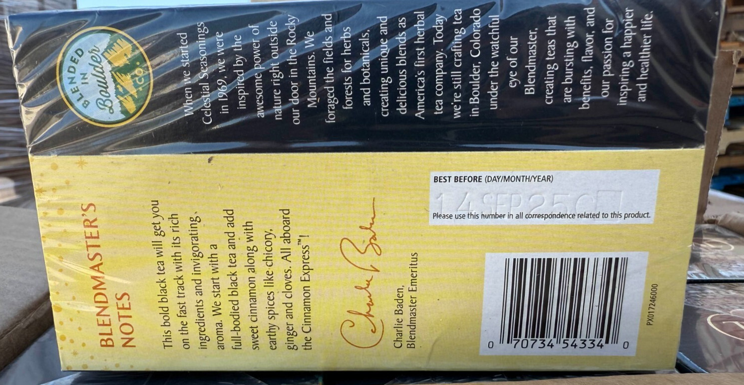 Celestial Seasonings Cinnamon Express Black Tea Pack of 6 check BB!