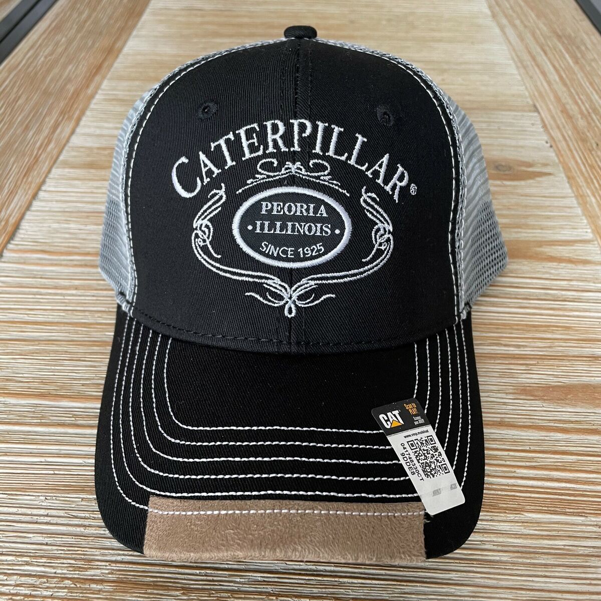 NEW - Caterpillar Cat Equipment Retro Script Logo Mesh Hat NEW - Caterpillar Cat Equipment Retro Script Logo Mesh Hat