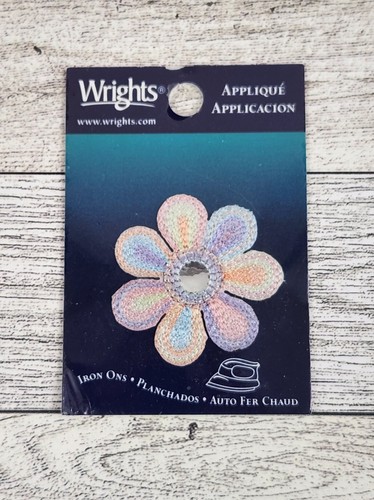 Wrights Sew On & Iron On Appliques Mixed Lot Of 4 Flowers & Butterfly Patches - Picture 6 of 9