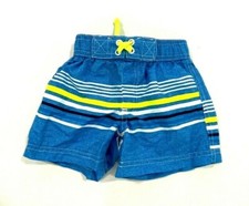 Wippette Boys Kids Stripe Multicolor Swim Board Shorts Size 12M 00212