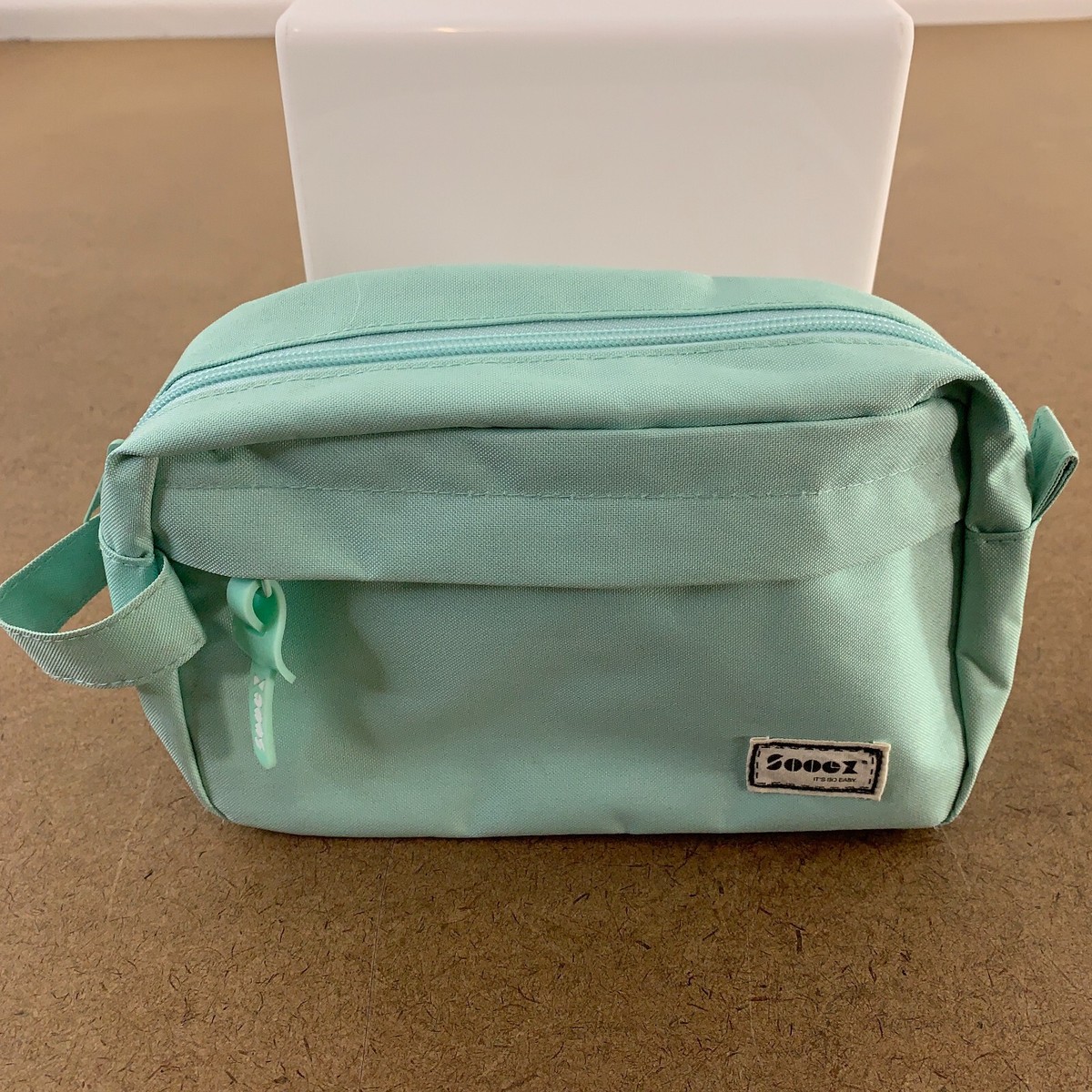 Sooez Mint Green 3-Compartment Zippered Pencil Case New | eBay