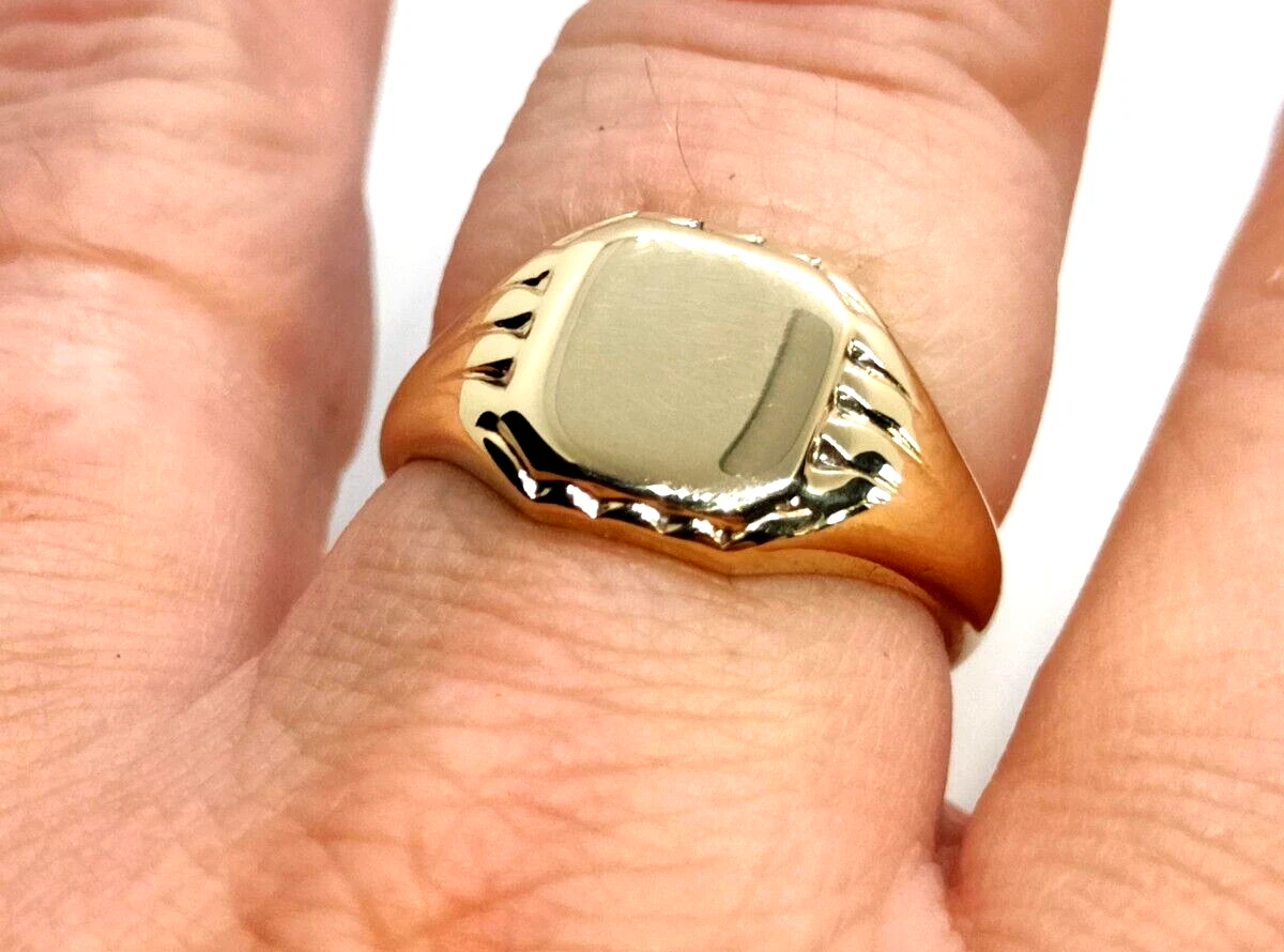 9 carat deals signet ring