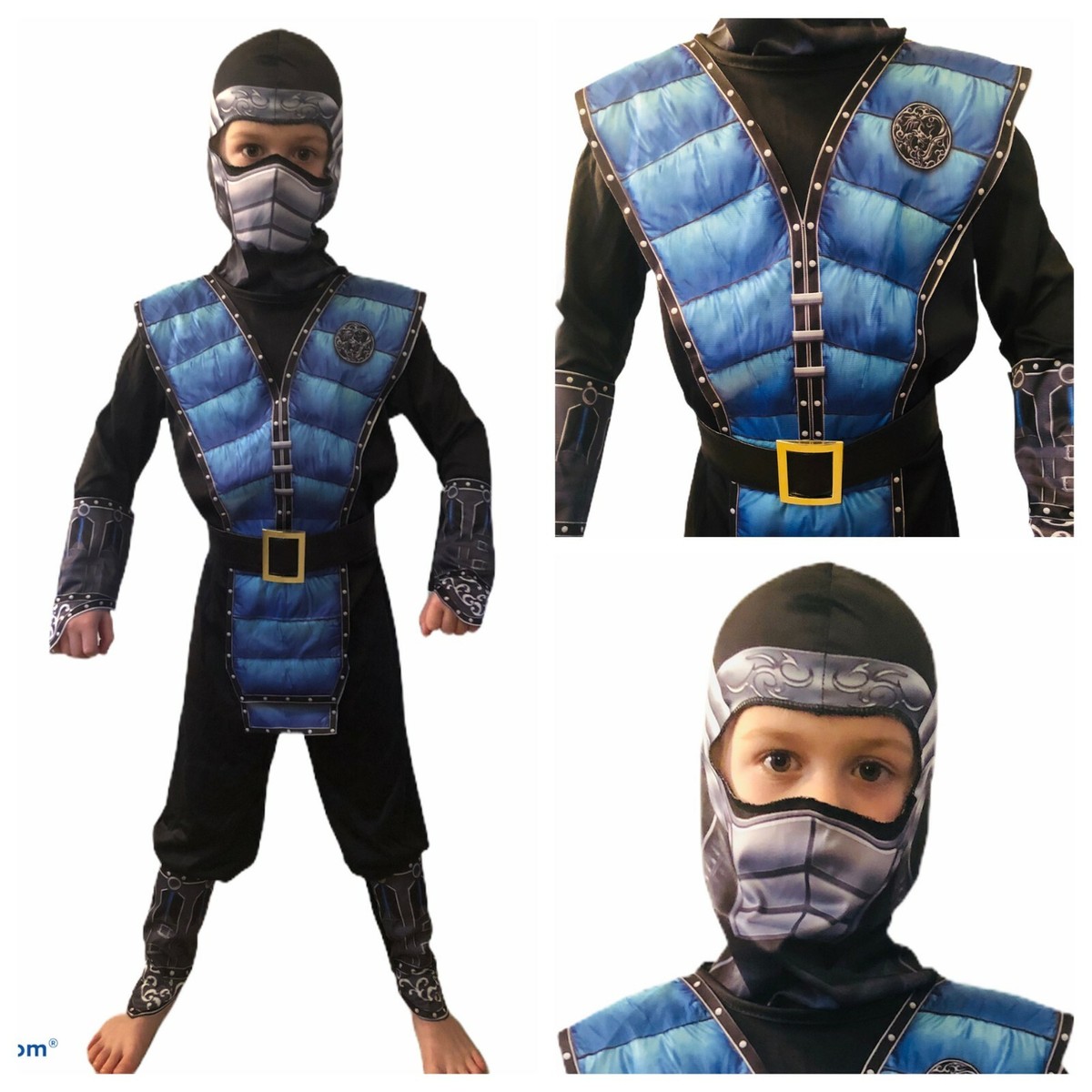 Blue Ninja Costume Kids Sub Zero Mortal Kombat Blue Ninja Costume Kids Sub Zero Mortal Kombat