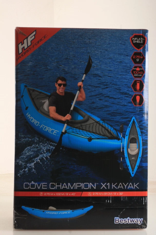 Schlauchbot Kajak Set 3 teilig Cove Champion - Bestway Hydro Force - neu