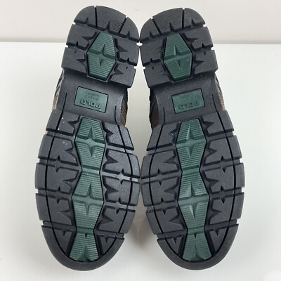 Vintage Polo Ralph Lauren Men's Gray & Brown Leather Ankle Duck