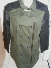 Lola All-weather Ladies Women's Jacket Size Xl Khaki Olive 100% Cotton Black Nwt