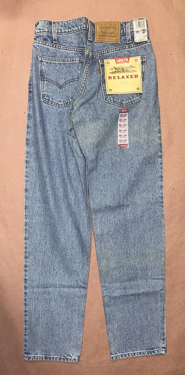 S*U様 W34 L30 90s Levis DEADSTOCK 550-415 Vintage 1990's Levis 550 Jeans, Mens Relaxed Fit, Deadstock