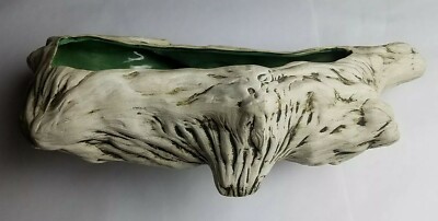 Stunning Davlee Pottery California Rare Vintage Driftwood Planter Glazed & Fired