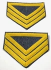 CIVIL WAR CS CONFEDERATE COMPANY QUARTERMASTER SARGENT RANK CHEVRONS-CAVALRY