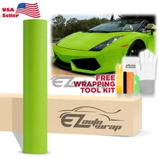 Matte Glitter Green Frosted Sparkle Sticker Decal Sheet Car Vinyl Wrap Film DIY