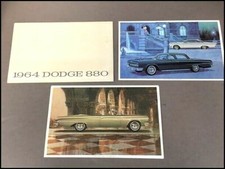 1964 Dodge 880 Vintage Factory Original Car Sales Brochure Catalog 1964 Dodge 880 Vintage Factory Original Car Sales Brochure Catalog
