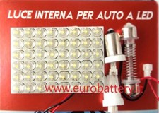 Pannello modulo Piastra 48 led Bianchi per cofano portiere Auto Roulotte Barca