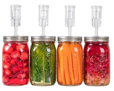 Fermentation Lids for Wide Mouth Mason Jars, Stainless Steel Fermentation Kit...