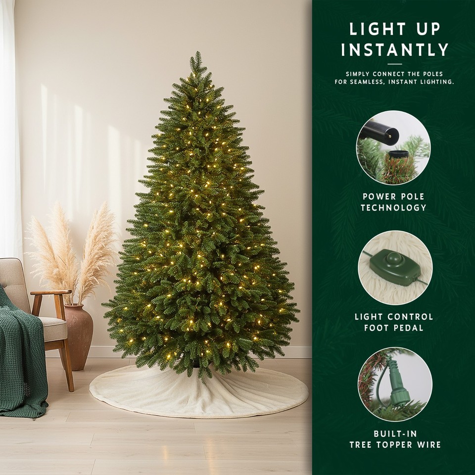 Balsam Hill Fraser Fir Artificial Christmas Tree PE PVC 6ft Prelit balsam-hill-fraser-fir-artificial-christmas-tree-pe-pvc-6ft-prelit