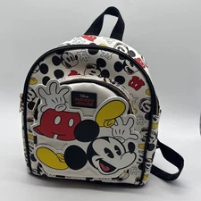 Disney Mickey Mouse Backpack BIOWORLD Vegan Leather