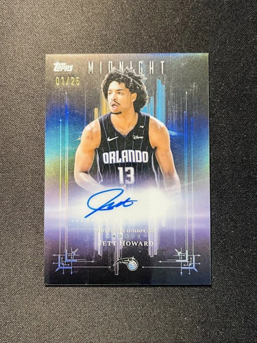 2025-26 Topps Midnight Jett Howard #DM-JHO Dark Marks Auto 01/25 Magic XV44