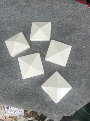 10 PACK Fiberon Bevel Post Sleeve Caps 4x4 White