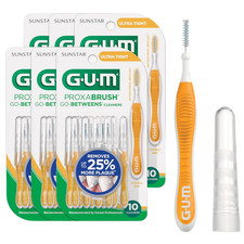 60 GUM Proxabrush Go-Betweens Ultra Tight Interdental Brushes 6 Packs 