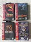 mortal kombat 1, 2, 3, 3 Ultimate sega genesis cib