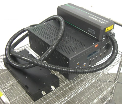 C202912 Coherent Verdi 6W Green Laser Head w/ Power Supply + Cooling Chill Block