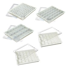 Bead Storage Jar Bead Organizer Box with Lid with Compartments Versatile