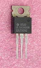 Texas Instruments UA7905C -5vdc linear fixed regulator TO-220