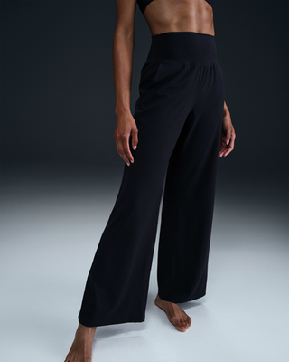 Nike Zenvy Dri-FIT High-Waisted Wide Leg Pants Black Women Size