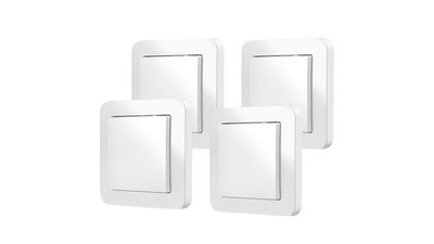 BOSCH Smart Home Multipack (4 Stück) Wandschalter für smarte Aktoren, Weiß