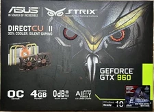 ASUS STRIX GTX 960 OC Edition 4GB GDDR5 Graphics Card Used