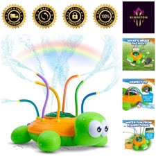 Backyard Spinning Turtle Water Sprinkler for Kids - 8ft Splashing Fun Toy
