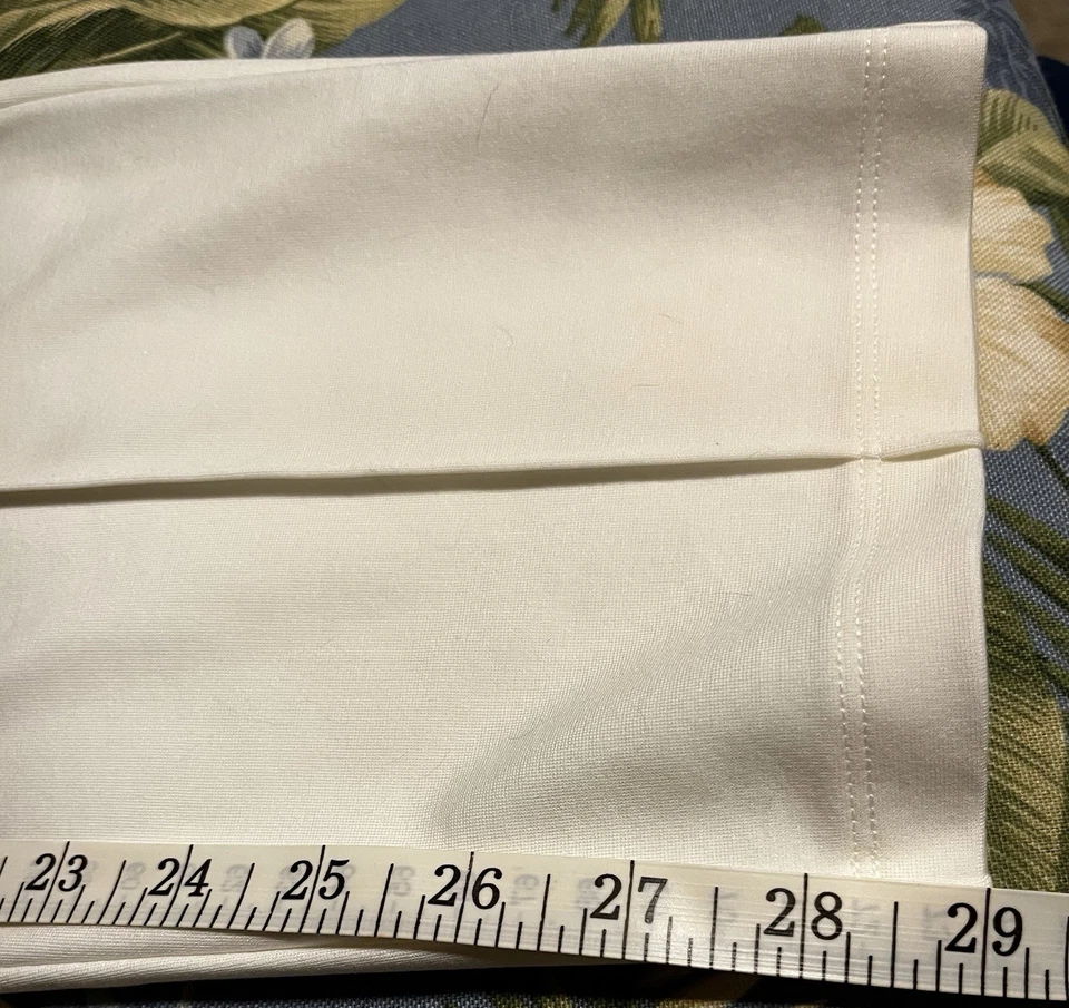 Eileen Fisher Women's Pants Ivory Tapered Leg Size M/M New With Tags - Image 4 of 4