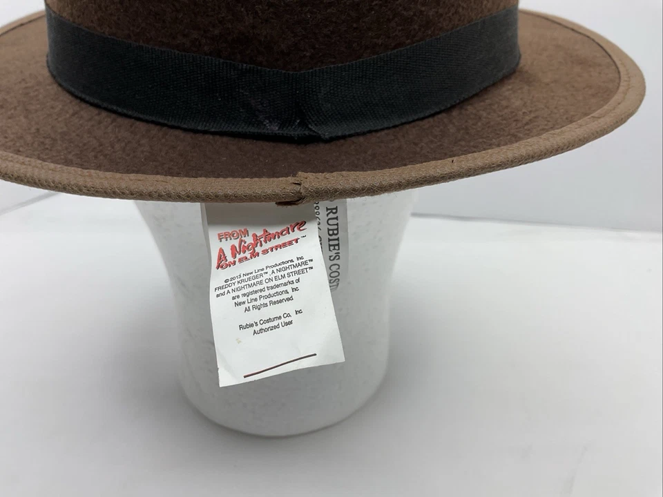 Freddy Krueger Felt Fedora Hat A Nightmare On Elm Street Licensed To Rubies FF4 - Image 4 of 4
