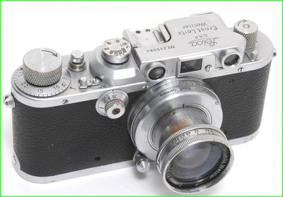 Vintage Leica IIIB camera w. Leitz Summar 2/5cm lens