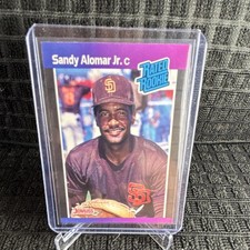 1989 Donruss Sandy Alomar Jr. #28 Rated Rookie San Diego Padres Baseball
