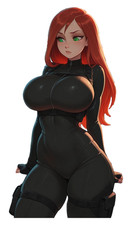 3209 Ginger Spy Sticker, Made In USA, Laminated, Waifu, Sexy, Curvy, Busty