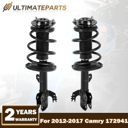 Pair L&R Front Complete Shocks Struts w/ Coil Springs For 2012-2017 Camry LE XLE