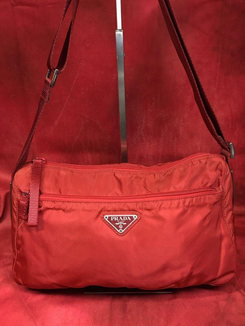 Prada Mini Tessuto Nylon Shoulder Bag Black Classic Designer Handbag