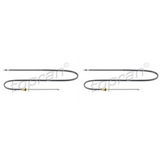 2x TOPRAN Handbremsseil Seilzug Feststellbremse für Peugeot 206 CC 2D 1.6 16V