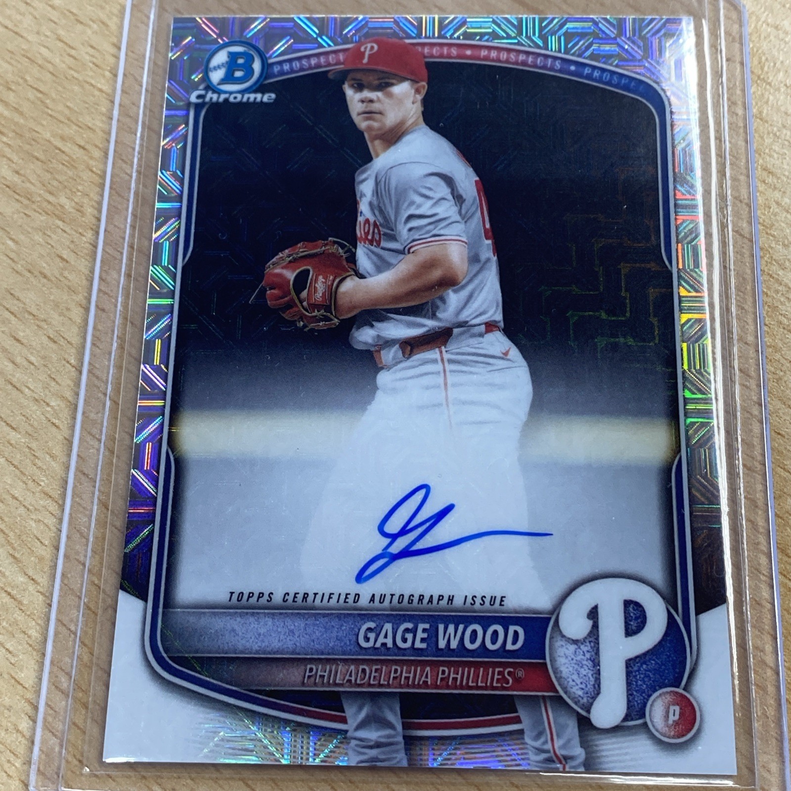 2025 Bowman Draft - bowman mojo Autographs Gage Wood #BMA-GW (AU, RC)