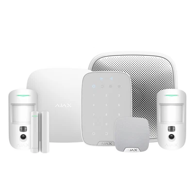 Antifurto AJAX StarterKit Contatto Sensore Sirena Rilevatore Transmitter BIANCO