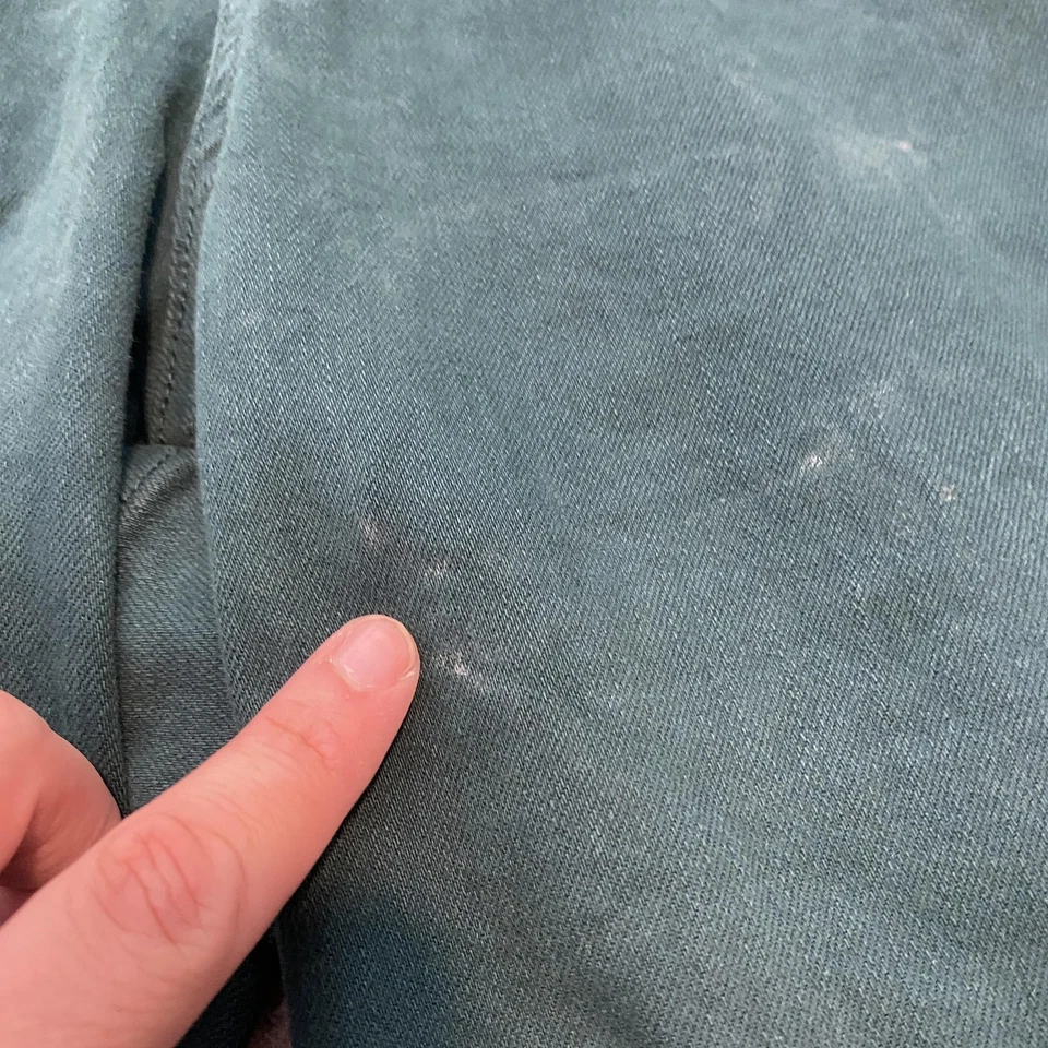 Judy Blue Pants Womens 20W Green Garment Dyed Wide Leg Stretch Cropped Casual - Image 4 of 4