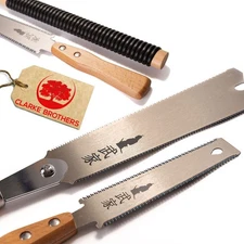 Set of 2 - Ryoba Japanese Pull Saw 9.5 Inch and Flush Cut 6 Inch – Woodworkin...