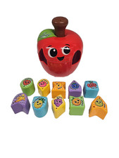 VTech 2022 Leap Frog Spin N Change Apple Shape Sorter Developmental Toddler Toy