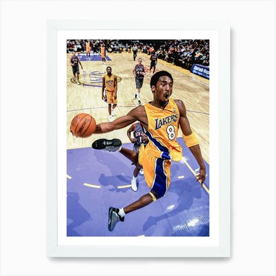 Kobe Bryant / Lakers NBA Basletball gerahmtes Wandbild Poster Leinwanddruck Bild