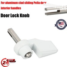 White Thumb Turn Latch Lock for Pella Sliding Door Handle 0EBK6000 Replacement