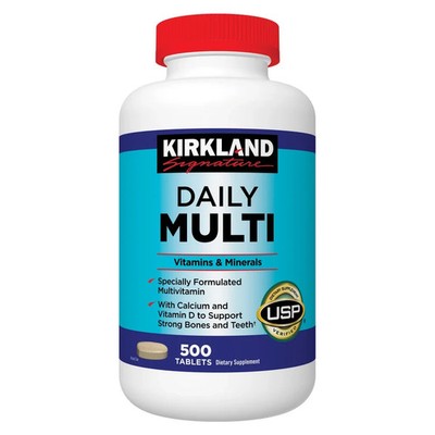 Kirkland Signature Daily Multi, 500 Tablets, Multivitamin 