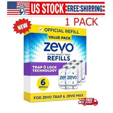 1 Pcs Zevo Flying Insect Trap Refill Cartridges Easy to Use 6 Refill Cartridges