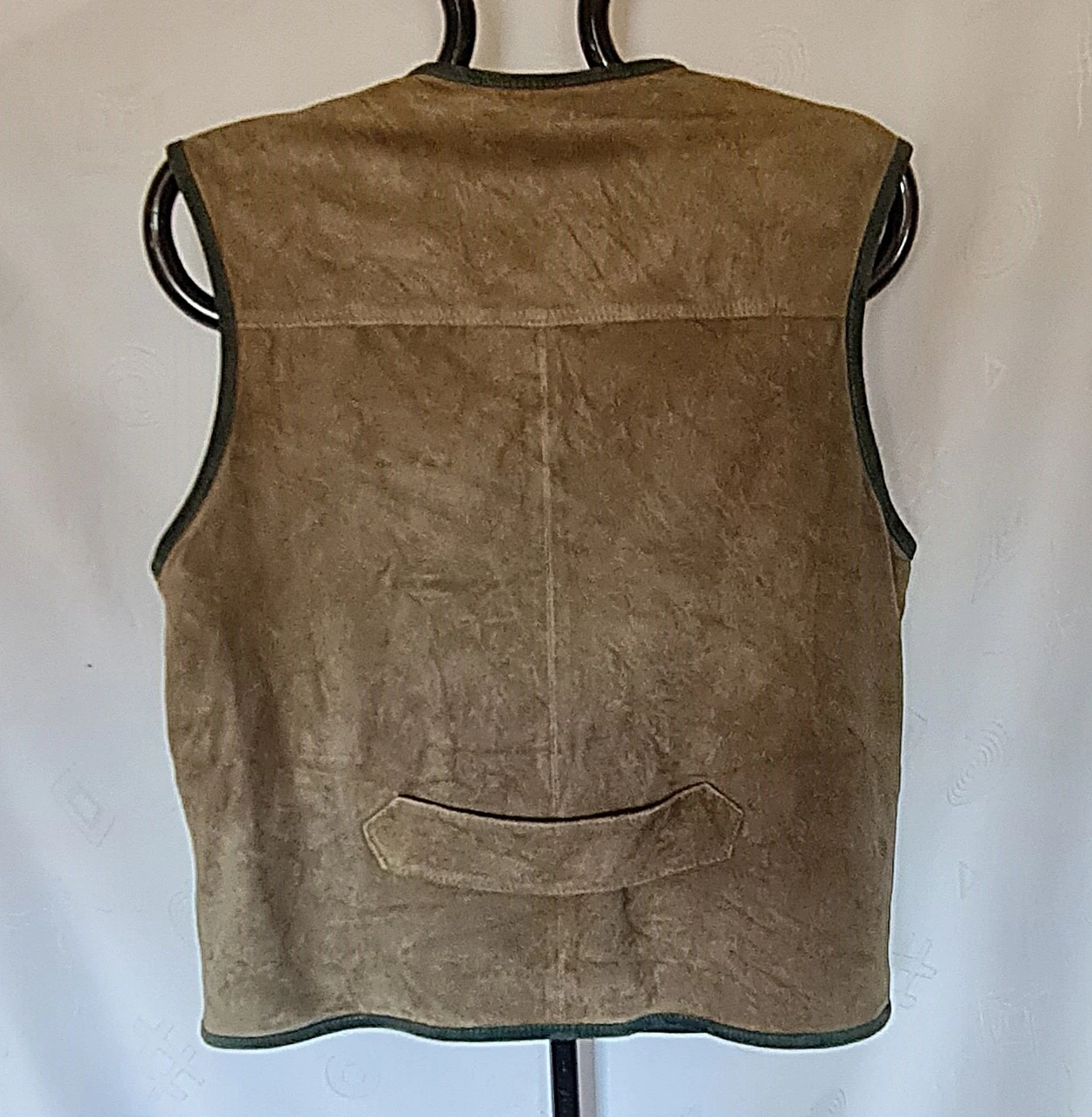 VEST VINTAGE VERA PELLE TRACHTEN OKTOBERFEST LEATHER MENS US 40 EU 50 - product detail image 3