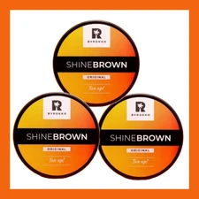 Byrokko SHINE BROWN Premium Tan Accelerator Cream 3 TUB x 190ml Sun