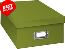 Pioneer Photo Storage Box Sage Green Holds 1100 4x6 Photos Album Organizer